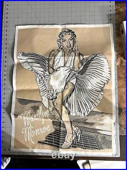 Original Vintage 1970s Marilyn Monroe K Chillis 1979 Skirt Up Poster RARE