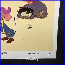 Original Vintage 1973 Walt Disney's CINDERELLA One Sheet 1sh Movie Poster