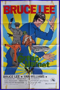 Original & Vintage 1974 Green Hornet Bruce Lee Film Poster