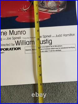 Original Vintage 1980 Maniac 27x41 Poster One Sheet Joe Spinell William Lustig