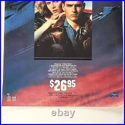 Original Vintage 1980's Top Gun 1 Sheet Promotional Movie Poster VG-EX