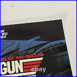 Original Vintage 1980's Top Gun 1 Sheet Promotional Movie Poster VG-EX