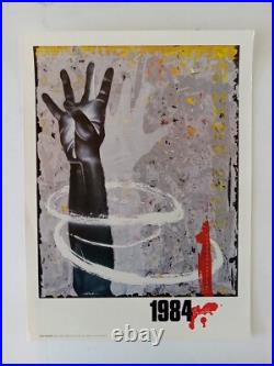 Original Vintage 1984 George Orwell Poster by Robert Deschenes (1983)
