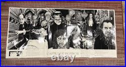 Original Vintage 1991 Howard Teman Castle Of Horror Poster 45.5 X 21 Movies