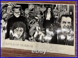 Original Vintage 1991 Howard Teman Castle Of Horror Poster 45.5 X 21 Movies