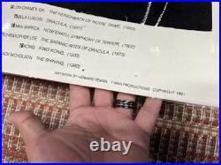 Original Vintage 1991 Howard Teman Castle Of Horror Poster 45.5 X 21 Movies