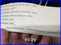 Original Vintage 1991 Howard Teman Castle Of Horror Poster 45.5 X 21 Movies