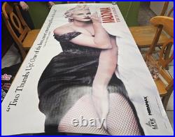 Original Vintage 1991 Madonna Movie Vinyl Banner 35 X 69