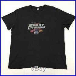 Original Vintage 2003 2 Fast 2 Furious Movie Poster T-Shirt Promo Paul Walker 2X