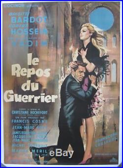 Original Vintage Brigitte Bardot Movie Poster, France, 1960's