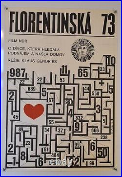 Original Vintage Czech Film Poster Florentinska 1973 (23x33)