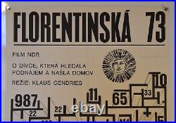 Original Vintage Czech Film Poster Florentinska 1973 (23x33)