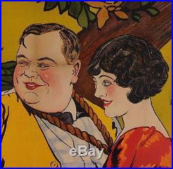 Original Vintage French Movie Poster Advertising Fatty dans Sosie & Cie 1919