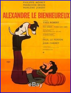 Original Vintage French Movie Poster Alexandre le Bienheureux by Savignac 1967