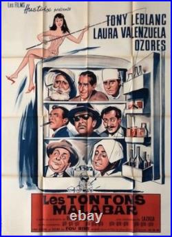 Original Vintage French Movie Poster, Les Tontons Malabar, 120x160 Unframed A