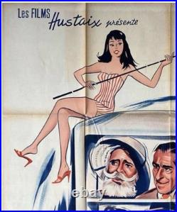 Original Vintage French Movie Poster, Les Tontons Malabar, 120x160 Unframed A