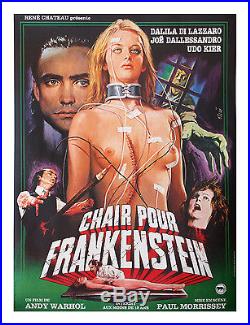 Original Vintage French Movie Poster Warhol's Flesh for Frankenstein 1973