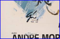Original Vintage French Movie Poster for DANS LES GRIFFES DE LA MOMIE by BORIS