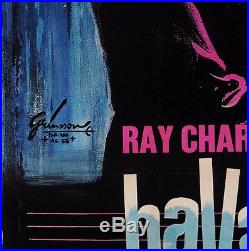 Original Vintage French Movie Poster for Ray Charles Ballade en Bleu Jazz Pe