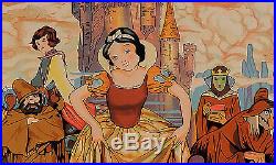 Original Vintage French Poster Blanch Neige Walt Disney ca. 1937