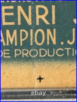 Original Vintage French Rene Clement Les Maudits Movie Poster Old France 1946