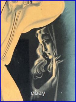 Original Vintage French Rene Clement Les Maudits Movie Poster Old France 1946