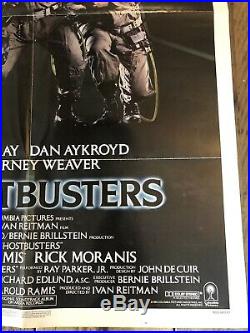 Original Vintage Ghostbusters One Sheet Poster 1984