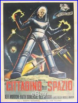 Original Vintage Italian Movie Poster Cittadino dello Spazio 1955