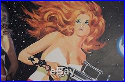 Original Vintage Italian Poster of Jane Fonda in Barbarella 1968 55x 39