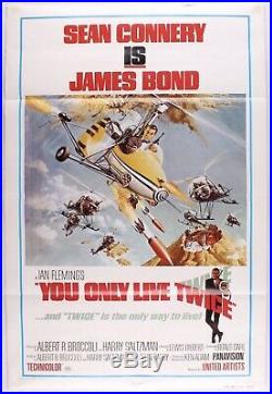 Original Vintage James Bond- You only live twice- 27x41 Movie Poster