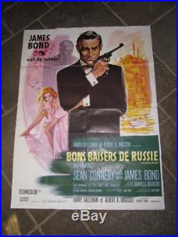 Original Vintage Large Italian From Russia With Love James Bond Film Poster 007