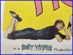 Original Vintage Marilyn Monroe Some Like It Hot 1959 Film Poster Linen-Backed