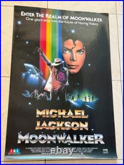 Original Vintage Michael Jackson Movie Poster from 1988 Real Deal The Moonwalker