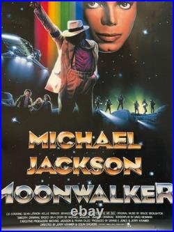 Original Vintage Michael Jackson Movie Poster from 1988 Real Deal The Moonwalker