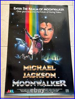 Original Vintage Michael Jackson Movie Poster from 1988 Real Deal The Moonwalker