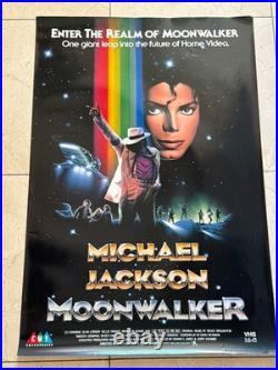 Original Vintage Michael Jackson Movie Poster from 1988 Real Deal The Moonwalker