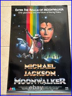 Original Vintage Michael Jackson Movie Poster from 1988 Real Deal The Moonwalker