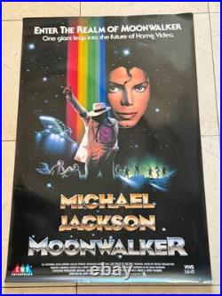 Original Vintage Michael Jackson Movie Poster from 1988 Real Deal The Moonwalker