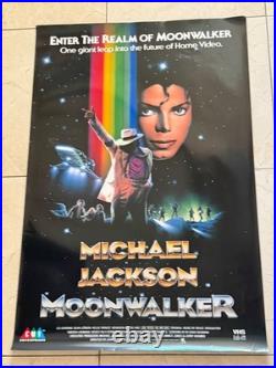 Original Vintage Michael Jackson Movie Poster from 1988 Real Deal The Moonwalker