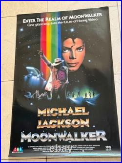 Original Vintage Michael Jackson Movie Poster from 1988 Real Deal The Moonwalker