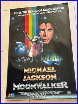 Original Vintage Michael Jackson Movie Poster from 1988 Real Deal The Moonwalker