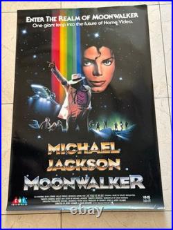 Original Vintage Michael Jackson Movie Poster from 1988 Real Deal The Moonwalker