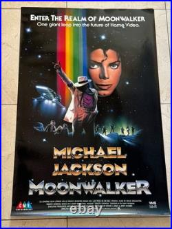 Original Vintage Michael Jackson Movie Poster from 1988 Real Deal The Moonwalker