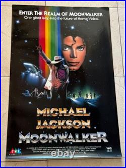 Original Vintage Michael Jackson Movie Poster from 1988 Real Deal The Moonwalker