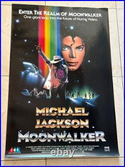 Original Vintage Michael Jackson Movie Poster from 1988 Real Deal The Moonwalker