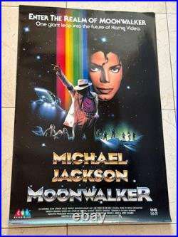 Original Vintage Michael Jackson Movie Poster from 1988 Real Deal The Moonwalker