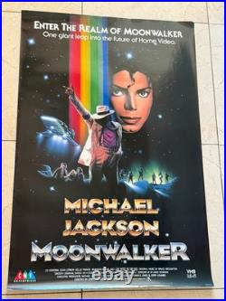 Original Vintage Michael Jackson Movie Poster from 1988 Real Deal The Moonwalker