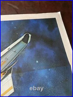Original Vintage Movie Poster Battlestar Galactica One Sheet Cinema 1978 Space