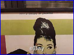 Original Vintage Movie Poster Breakfast at Tiffany's 1961 Hepburn Framed