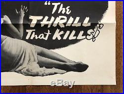 Original Vintage Movie Poster COCAINE THRILL THAT KILLS Folded One Sheet Sexy
